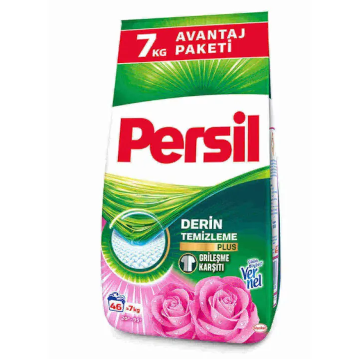 Detergent automat Persil Professional Powder Rose 7 kg, rufe albe si colorate, 46 spalari
