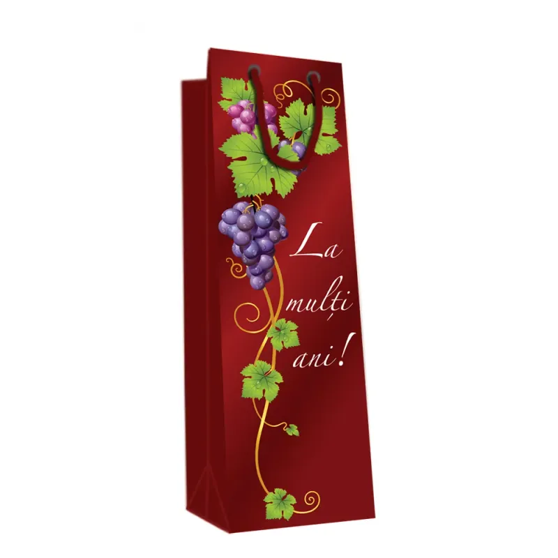 Punga de bauturi, pentru cadouri zile de nastere, 11 x 38 x 10 cm