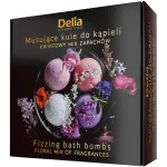 Set bombe de baie cu aroma florala Delia Cosmetics, 4 x 100 g