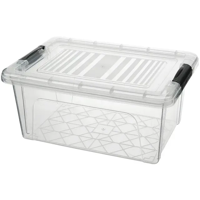 Cutie cu capac pentru alimente Qs Plastik, dreptunghiulara, 1 l