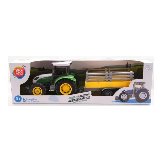 Tractor cu remorca One Two Fun