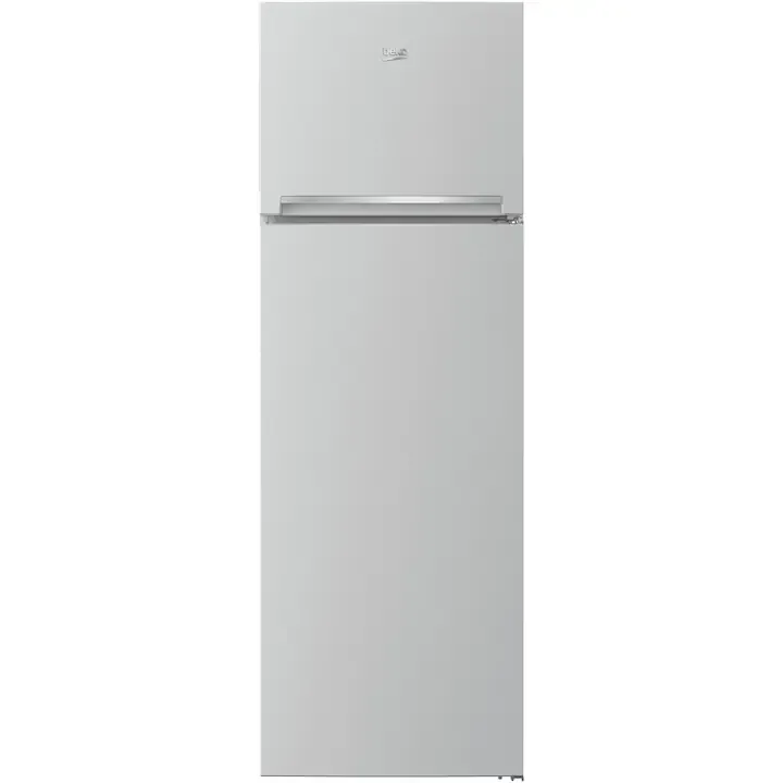Frigider cu doua usi Beko RDSA310M40SN, 306 l, Clasa E, Cooling Fan, Safety Glass, H 175 cm, Argintiu