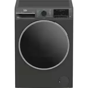 Masina de spalat rufe frontala cu uscator BEKO B5DFT510442M, SteamCure, 10/6 kg, 1400 rpm, Clasa A/D, gri inchis