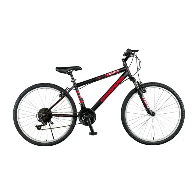 Bicicleta Champions Tempo, 21 viteze, frana V-Brake, 26 inch, negru-rosu