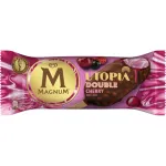 Inghetata pe bat cu cirese Magnum Utopia Double Cherry, 85 ml