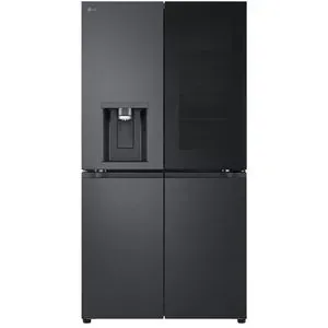 Side by Side LG GMG960EVEE, No Frost, InstaView, 638 l, H 179 cm, Clasa E, Dozator apa, negru