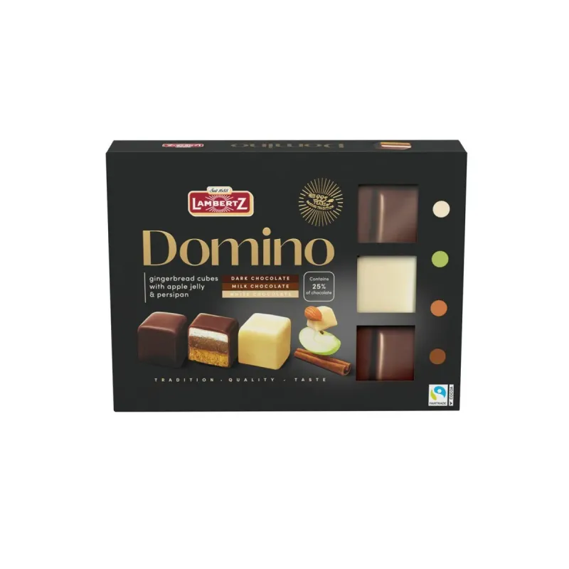 Mix cuburi ciocolata Domino Lambertz, diverse arome, 175 g