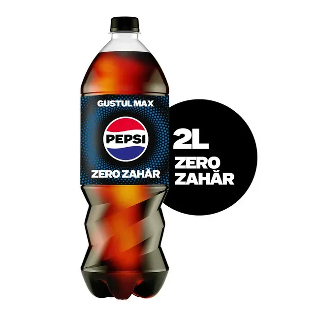 Bautura carbogazoasa Pepsi Zero Zahar, 2 l