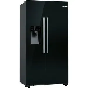 Side by Side BOSCH KAD93ABEP, No Frost, 562 l, H 179 cm, Clasa E, Dozator apa, negru