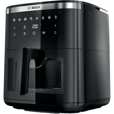 Friteuza cu aer cald BOSCH Seria 6 MAF671B0, 7.2l, 1800W, negru-argintiu