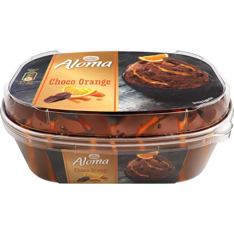 Inghetata cu cacao si aroma de portocale Aloma Choco Orange, 900 ml