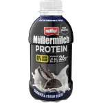 Bautura proteica Muller cu gust de fursecuri si frisca, fara zahar, 400 g