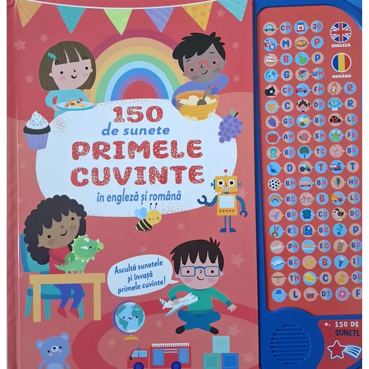 150 de sunete, primele cuvinte in engleza si romana