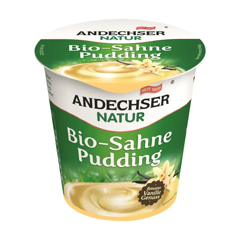 Budinca de vanilie bio Andechser Natur, 150 g