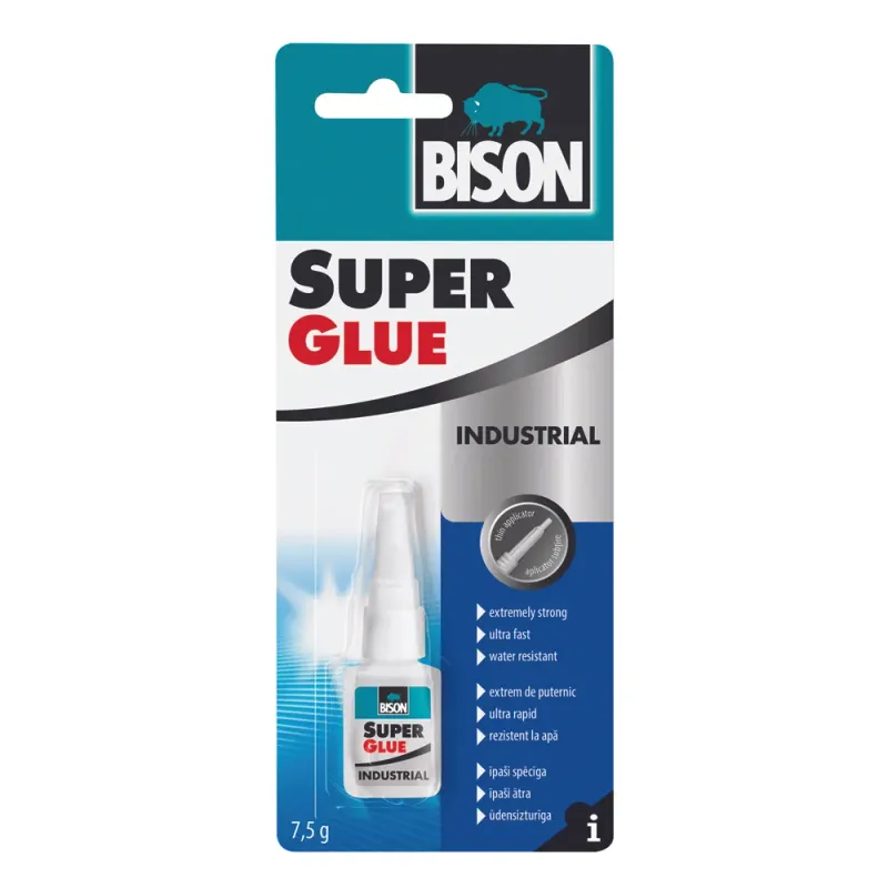 Adeziv cianoacrilat Bison Super Glue Professional 7.5ml