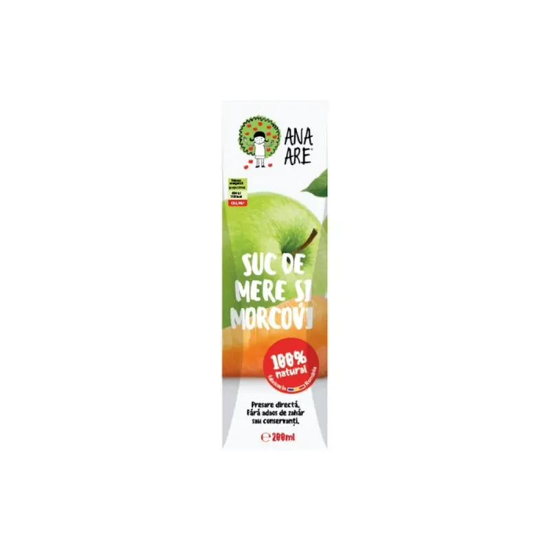 Suc de mere si morcovi Ana Are, 0.2 l