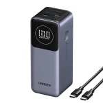 Power Bank UGREEN PB724 12000mAh, 100W, 1 x USB-C + 1 USB 3.0, Fast Charging, Display Digital – Space Gray