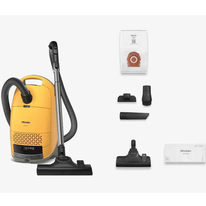 Aspirator cu sac Miele Guard M1 12562360, 890 W, 4,5 l, 77 dB, galben