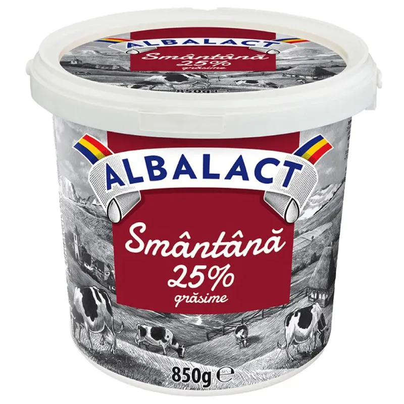 Smantana Albalact, 25% grasime, 850 g
