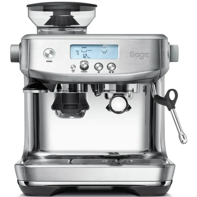 Espressor manual SAGE Barista Pro SES878BSS, 1.9l, 1680W, 15 bar, sistem termic ThermoJet, argintiu