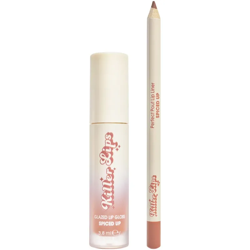 Set pentru ingrijirea buzelor Killer Lips Spiced Up: creion + gloss, 3.8 ml