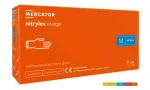 Manusi Mercator, nitril nepudrate, Nitrylex Orange, Marimea M