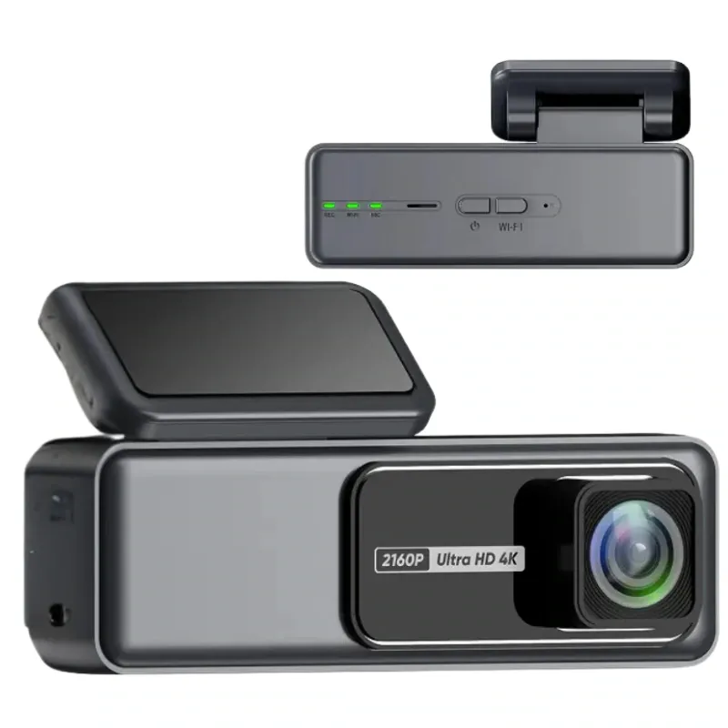 Camera auto Taggo 4K + camera spate 1080P DVR WIFI 5G, Vizionare nocturna, Senzor GC4653