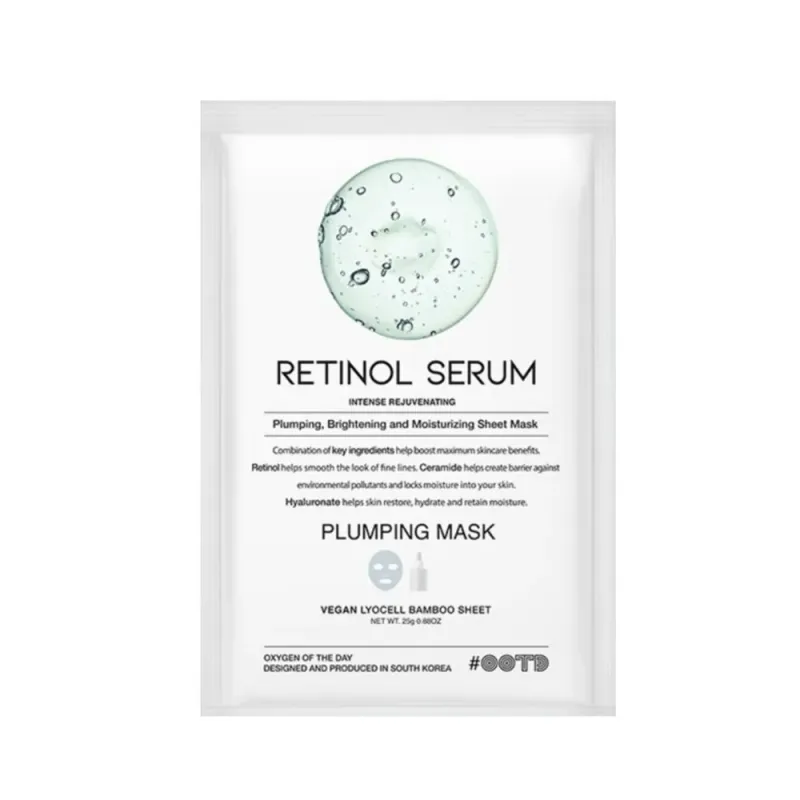Masca servetel #OOTD pentru luminozitate si fermitate, retinol, 25 g