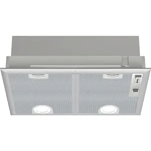 Hota incorporabila Bosch DHL555BL, Putere de absorbtie 681 mc/h, Iluminare LED, Clasa C, 50 cm, Argintiu