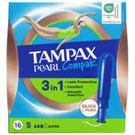Tampoane cu aplicator Pearl Compak Super, 16 buc