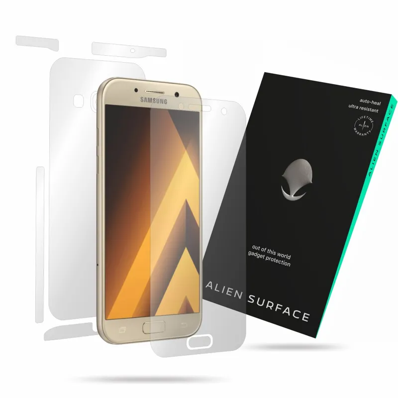 Folie protectie, compatibil cu Samsung Galaxy A3 (2017), ecran, spate, laterale, Alien Surface