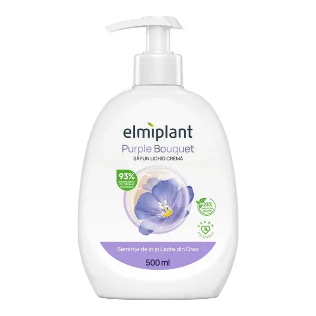 Sapun lichid Elmiplant Purple Bouquet, 500 ml