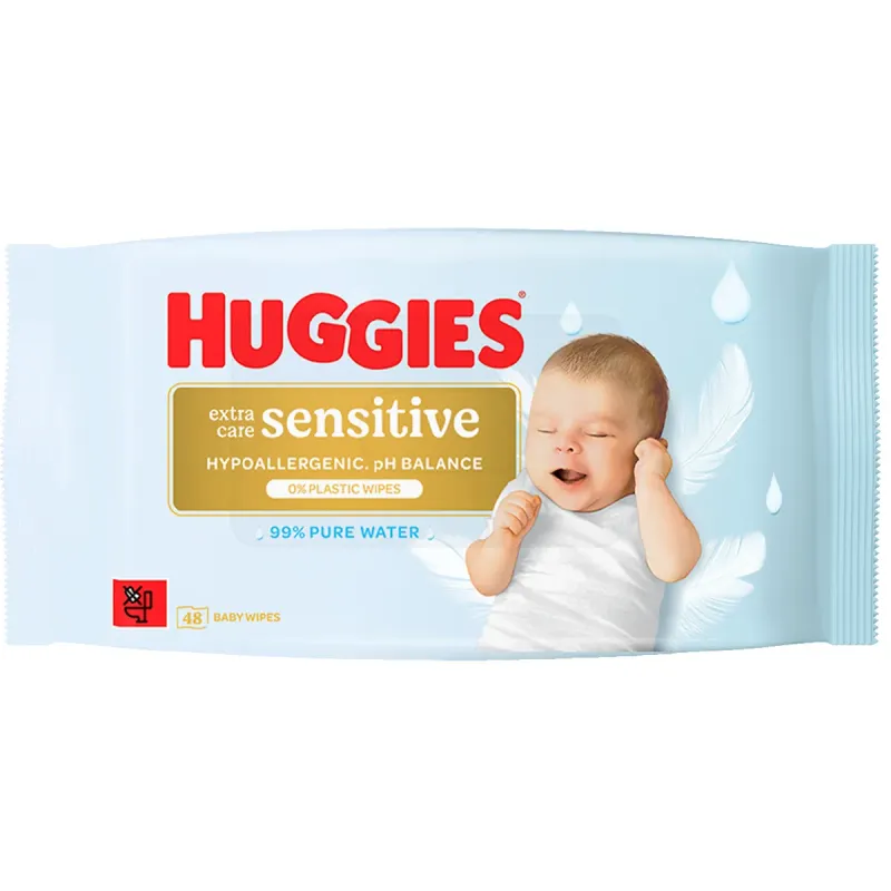 Servetele umede Huggies Sensitive, 48 bucati