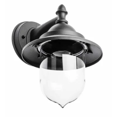 Aplica iluminat exterior GTV Toskana OS-TOS0DA-00, E27, max.60W, IP54, AC220-240V, Aluminiu, Negru