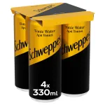 Apa tonica Schweppes Tonic Water, 4 x 0.33 l