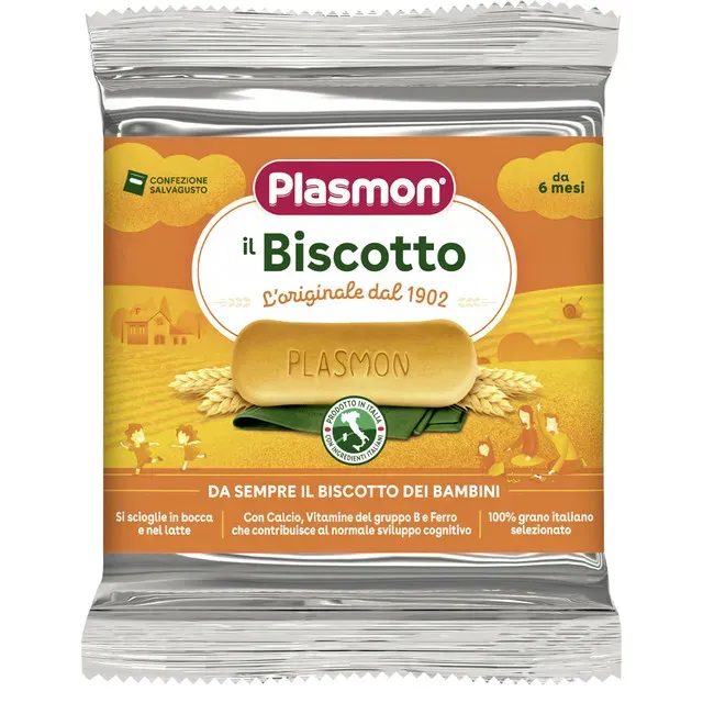 Biscuiti cu vitamine Plasmon, de la 6 luni, 60 g