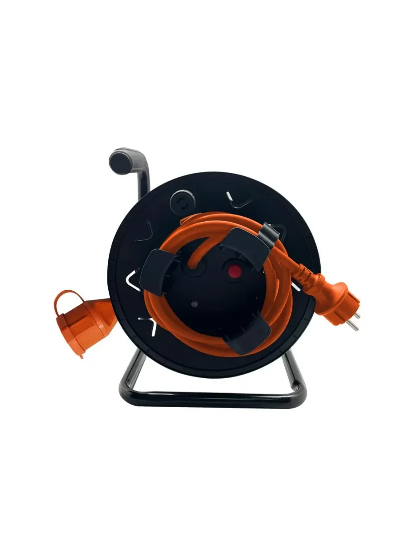 Prelungitor pe rola cu tambur Auchan, 20 m, 1 priza, 16A, IP44