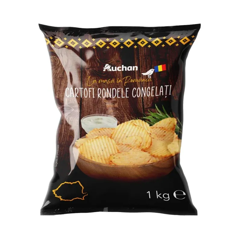 Cartofi rondele congelati Auchan La Masa in Romania, 1 kg