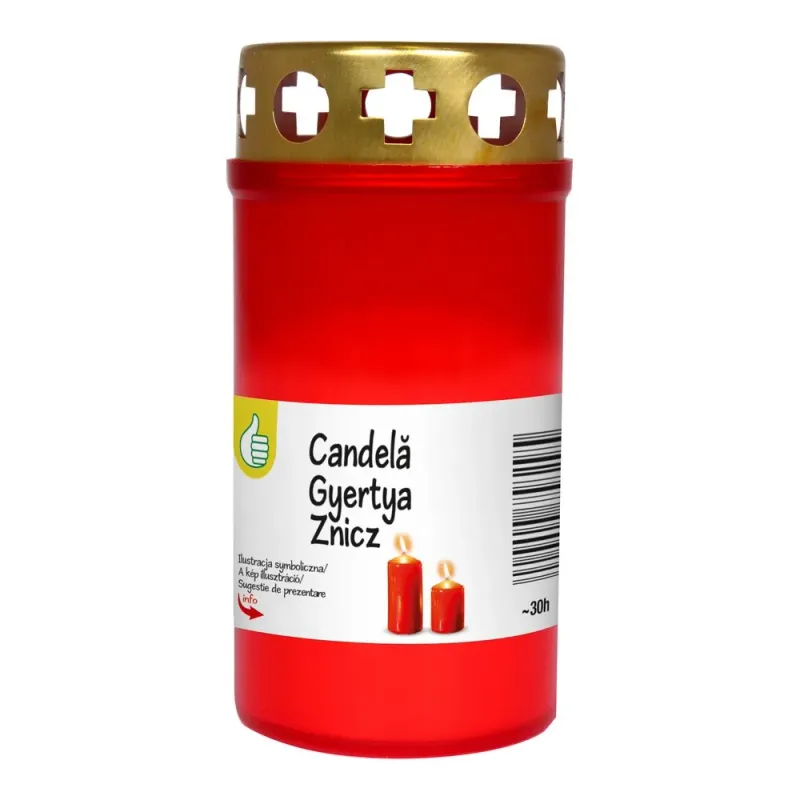 Candela din plastic 30H