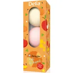 Bombe de baie aromate Dairy Fun: lapte, caramel si piersica, 3 x 100 g