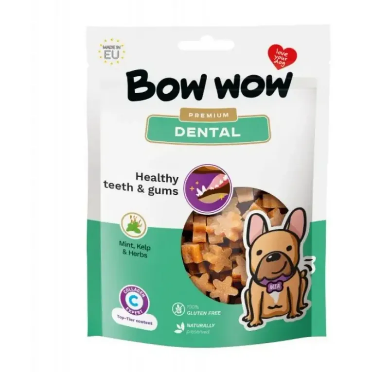Recompense pentru caini Bow Wow Premium Dental, 60 g