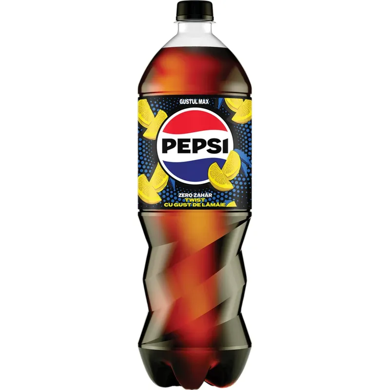 Bautura carbogazoasa cu gust de lamaie Pepsi Twist Zero Zahar, 1 l