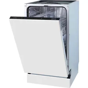Masina de spalat vase incorporabila GORENJE GV541D10, 9 seturi, 5 programe, 45 cm, Clasa D, panou comanda negru
