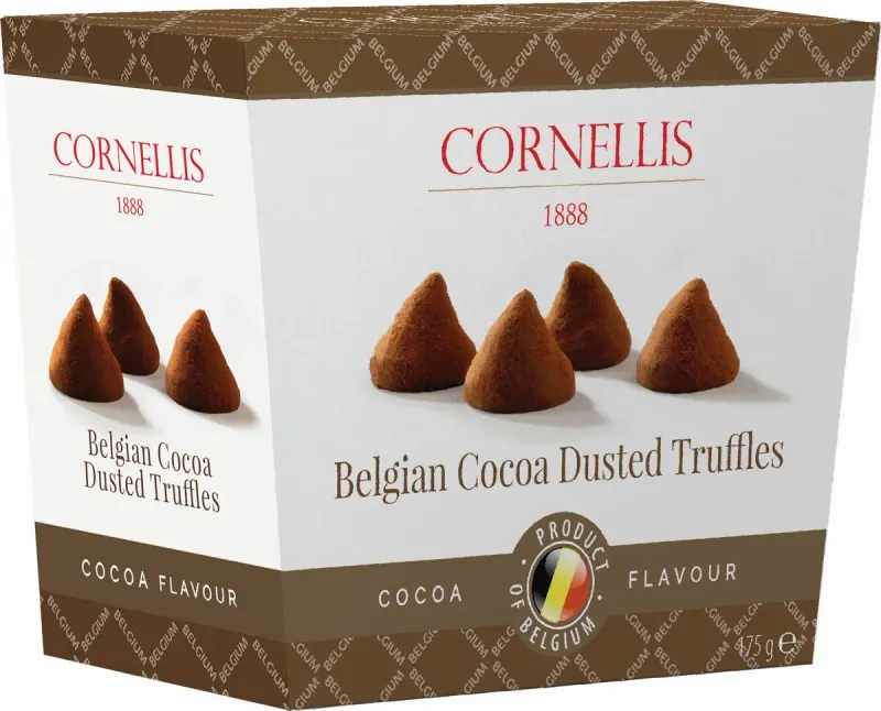 Trufe Belgiene cu praf de cacao Cornellis 1888, 175 g