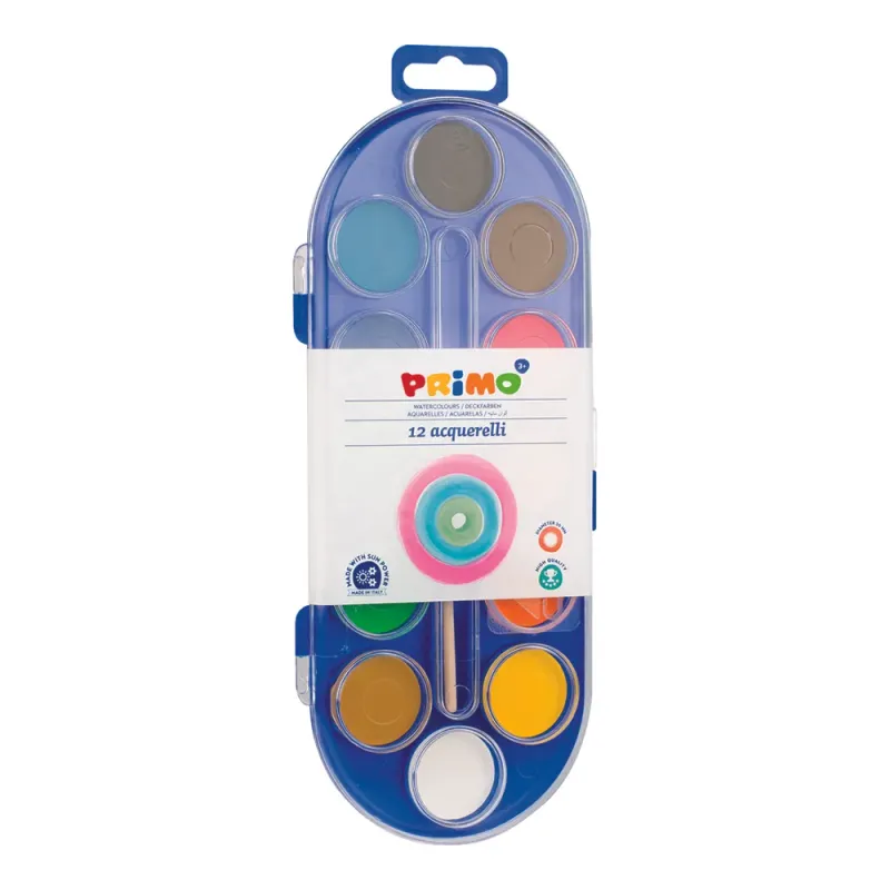Acuarele Primo morocolor la paleta 12 culori
