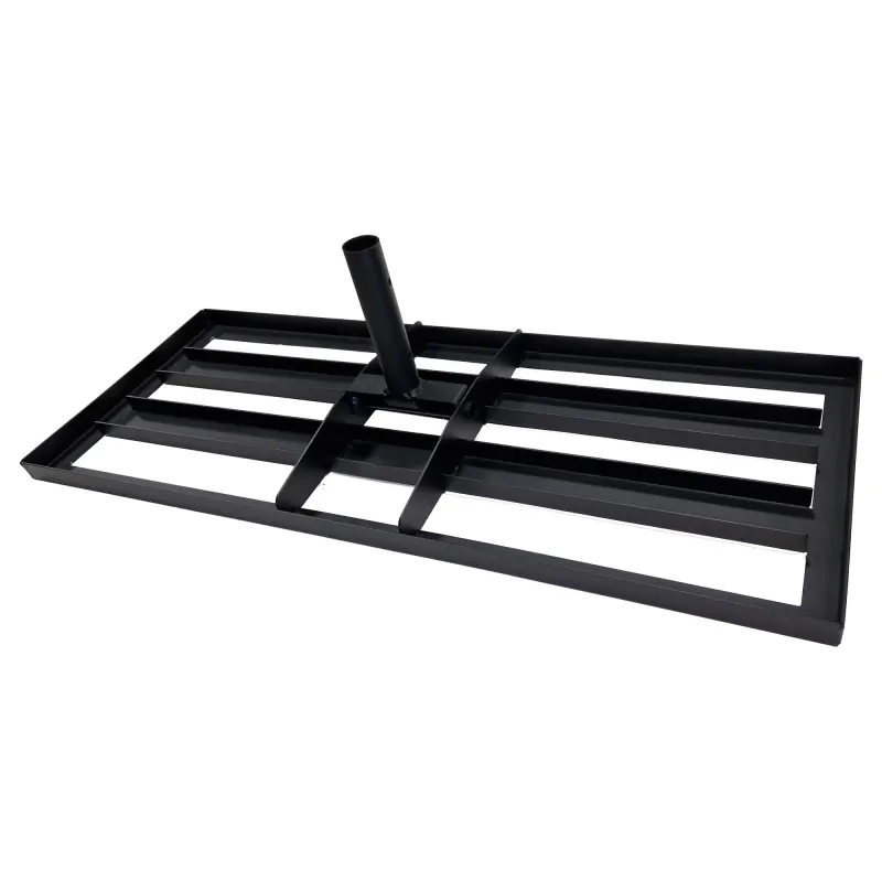 Nivelator gazon 800x300mm, otel, negru