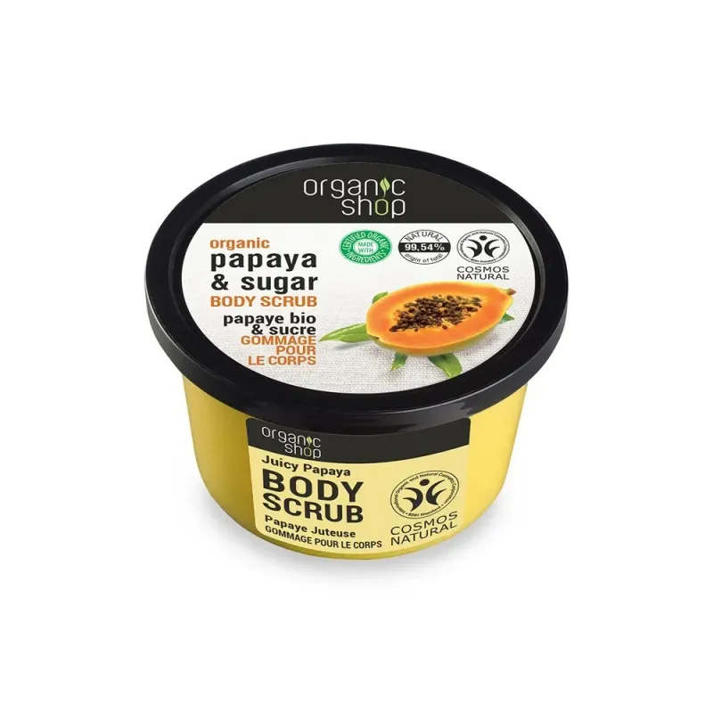 Scrub de corp Organic Shop Juicy Papaya, 250ml