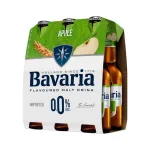 Bere aromatizata fara alcool Bavaria Apple, 6 x 0.33 l