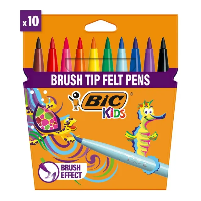 Set 10 markere colorate Bic Visaquarelle