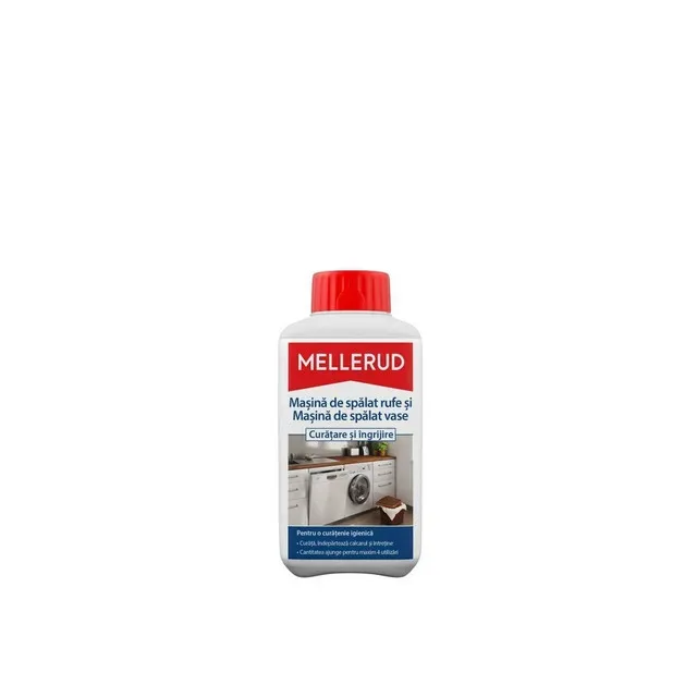 Solutie curatare si intretinere masinii de spalat rufe si vase Mellerud, 500 ml